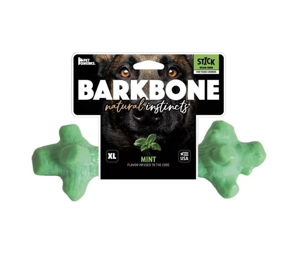 BarkBone Natural Nane Aromalı Bitmeyen Bitmeyen Köpek Çiğneme Kemiğ Orta Boy 22 Cm ürün görseli 1