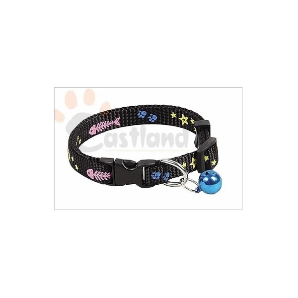 Eastland Kedi Boyun Tasma Çıngıraklı Siyah 30 Cm ürün görseli 1