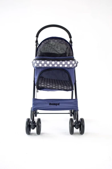 Zampa Perez Kedi & Köpek Arabası Lacivert, 42x63x89cm - Resim 6
