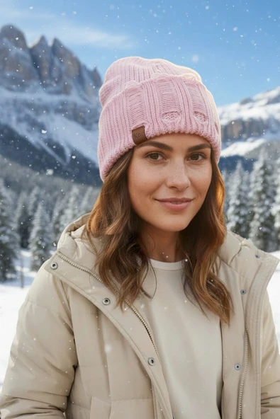 Özel Tasarım Tiriko Pembe Kadın Beresi ürün görseli 1