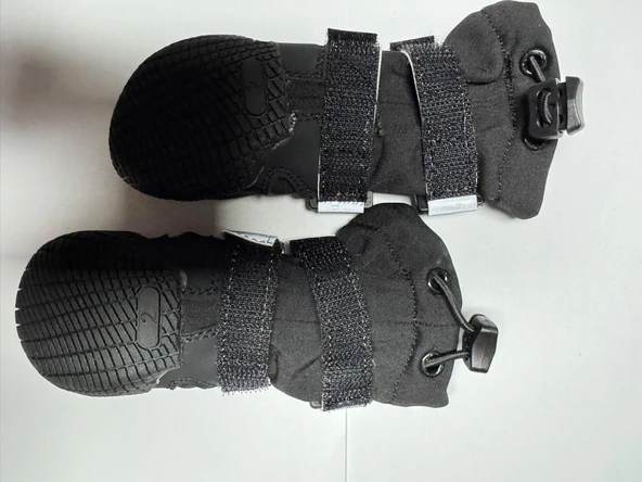 Buddy Co Monostone Profesyonel Köpek Su Geirmez Yağmur Botu Siyah No 4 5,5 Cm - Resim 3