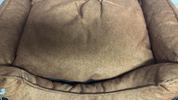 Lepus Soft Köpek Yatağı Sütlü Kahve Medium - Resim 4