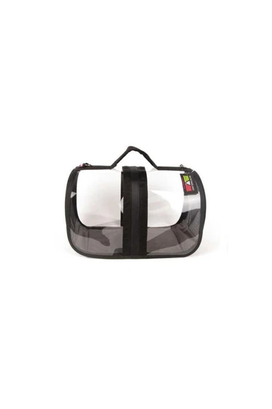 Pet Pretty Bacco Milano Şeffaf Kedi Köpek Taşıma Çantası Siyah 28x44x28 Cm ürün görseli 1