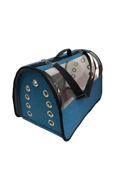 Pet Pretty Flybag Şeffaf Çanta Büyük Boy Mavi 30x30x49 Cm ürün görseli 1