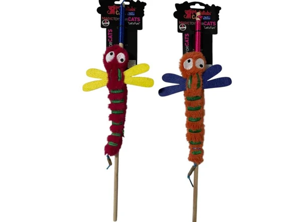 Matatabi Cats Kedi Oyuncağı Tüylü Olta Yusufcuk ürün görseli 1