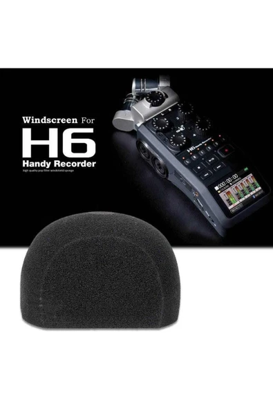 Zoom H8 H6 H5 Ses Kayıt Cihazı Mikrofon Uyumlu Köpük Rüzgarlık - Resim 5