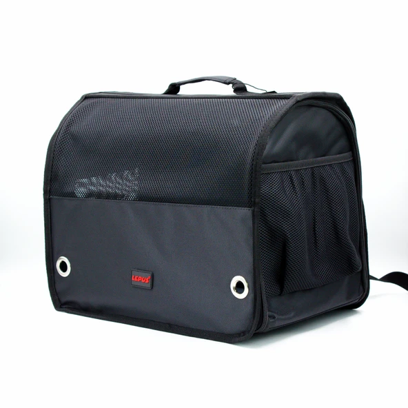 Lepus Cool Backpack Kedi Köpek Taşıma Çantası Siyah 32X26X43 Cm - Resim 2
