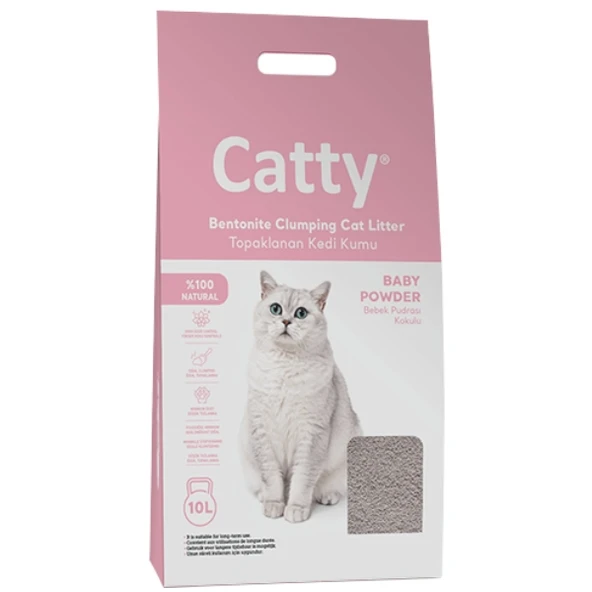 Catty Bebek Pudra Kokulu Kedi Kumu 5 Lt ürün görseli 1