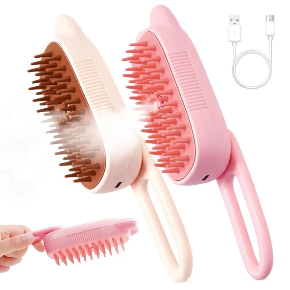 Zampa Tasarımlı Saplı Buharlı Kedi Köpek Tarağı 6,5x19 Cm ürün görseli 1