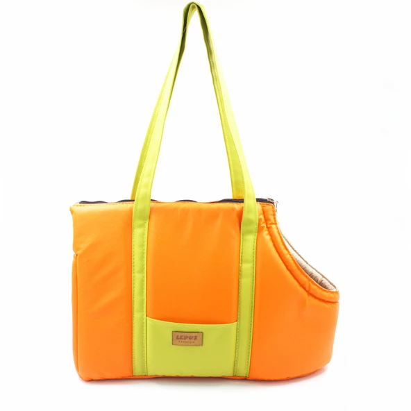 Lepus Sling Bag Kedi Köpek Omuz Taşıma Çantası Turuncu 20X49X30 Cm ürün görseli 1