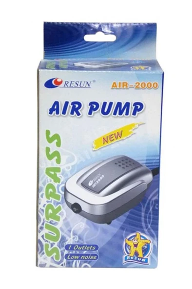 Resun Air 2000 Tek Çıkışlı Akvaryum Hava Motoru 1 Dakikada 1,8 Lt - Resim 6