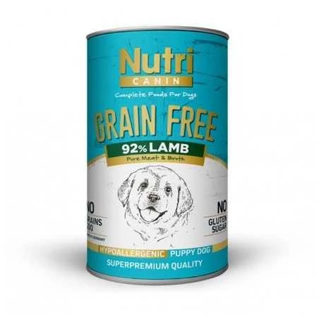 Nutri Canin Tahılsız Kuzulu Yavru Köpek Konservesi 400 Gr ürün görseli 1