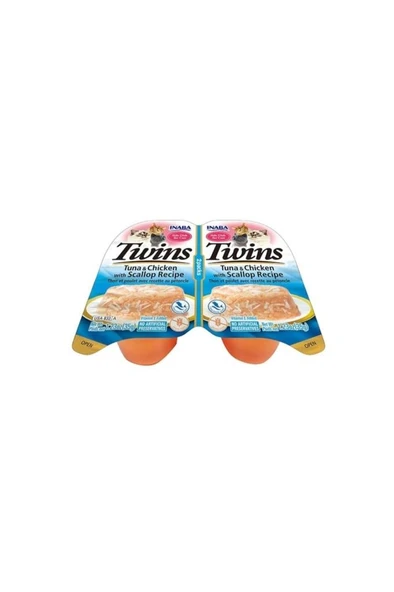 Inaba Tivins Tavuklu Ton Balıklı Deniz Taraklı Tamamlayıcı Mama 2x35 Gr ürün görseli 1