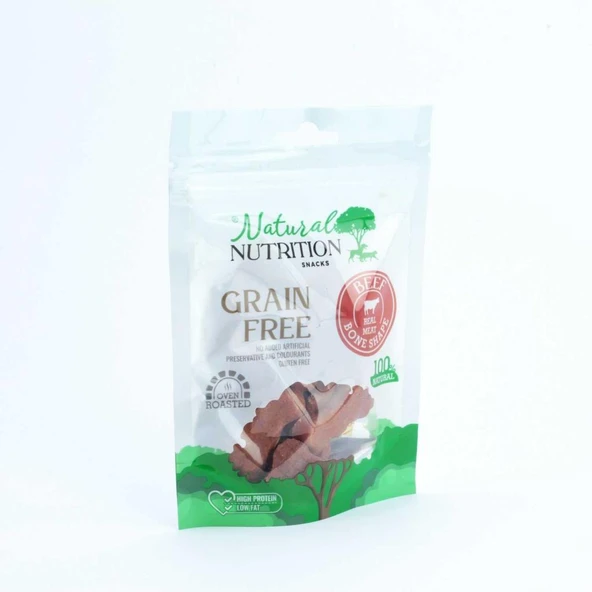Natural Nutrition Snacks Biftek Eti Kemik Şekilli Köpek Ödülü 75 Gr ürün görseli 1