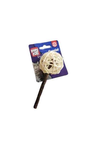 Playfull Ahşap Kedi Oyuncağı 13,5 Cm ürün görseli 1