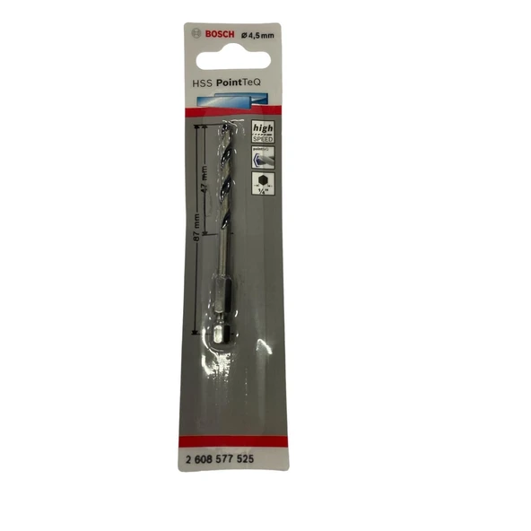 Bosch Point TeQ Altıgen Şaftlı Hss Matkap Ucu 4,5 mm - Resim 4