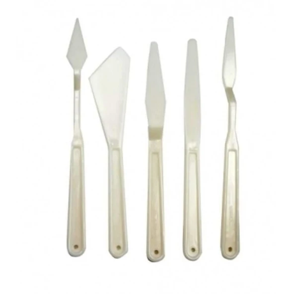 Luna Beyaz Spatula Seti 5 Parça - Resim 3