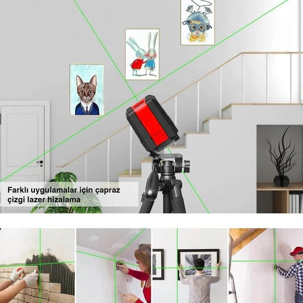 KOBB KBL91GTP 90 Metre Lazer Hizalama Yeşil Lazer - Resim 2