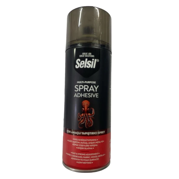 Selsil Çok Amaçlı Sprey Yapıştırıcı 400 ml - Resim 2