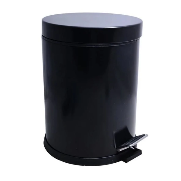 Onno Siyah Pedallı Çöp Kovası 5 Lt - Resim 2