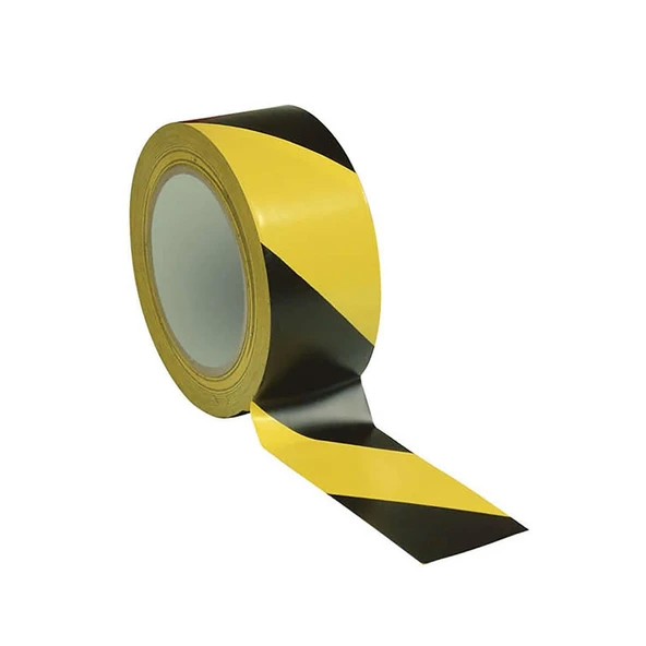 Ennalbur Yer İşaretleme Bandı Sarı Siyah 50 mm 30 Metre ürün görseli 1