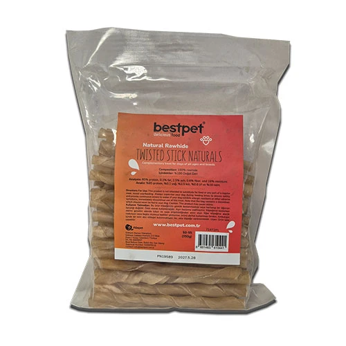 BestPet Burgu Doğal Natural Kemik Çubuk Köpek Ödülü 350 Gr - Resim 2
