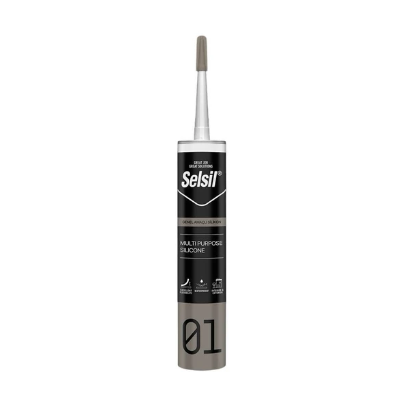 Selsil 01 Silikon Genel Amaçlı Beyaz 280 gr - Resim 3