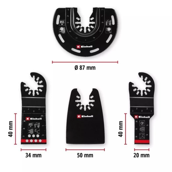 Einhell Raspalama Uç Seti 4 Parça - Resim 12