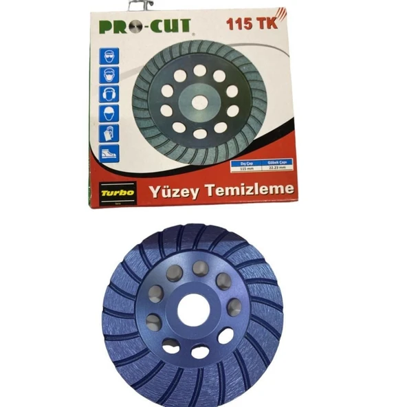 Procut 51185 Turbo Serisi Yüzey Temizleme 115 mm - Resim 3