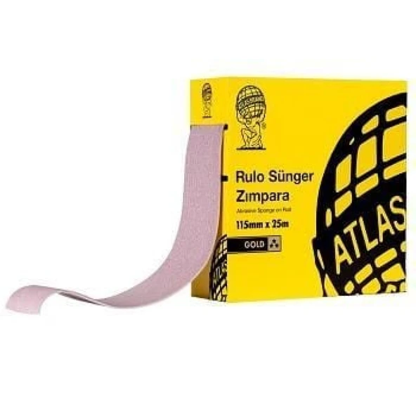 Atlas Gold 120 Kum Sünger Zımpara 115 mm 1 Metre - Resim 3
