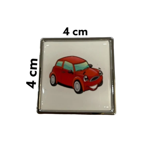 Simge Kare Krom Çekmece Düğmesi - Resim 5