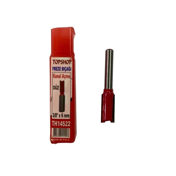 Topshop 14522 Düz Kanal Açma Freze Bıçağı 3/8''x6 mm ürün görseli 1