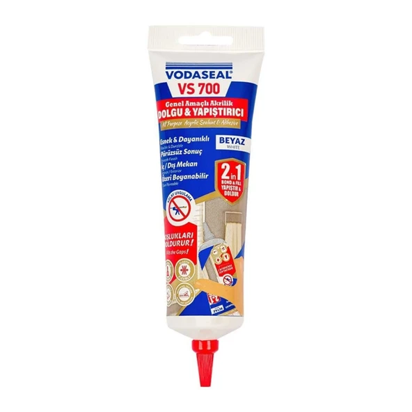 Vodaseal VS700 Akrilik Dolgu ve Yapıştırıcı 400 gr - Resim 6