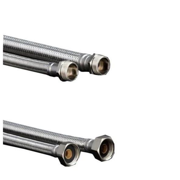 1/2X1/2 Nipelli Flex Hortum 70 cm - Resim 3