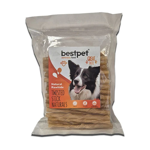 BestPet Burgu Doğal Natural Kemik Çubuk Köpek Ödülü 350 Gr ürün görseli 1