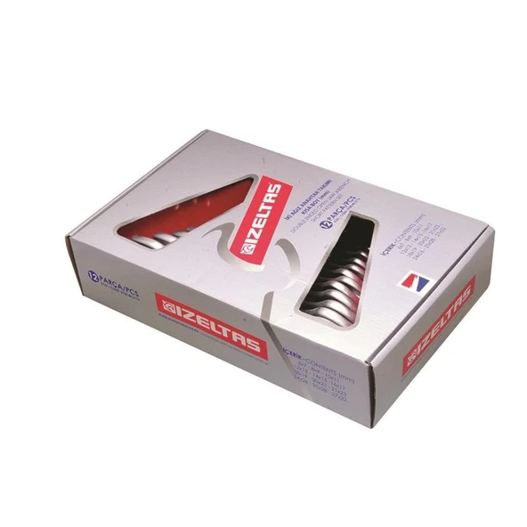 İzeltaş 0100 İki Ağız Anahtar Takımı Kısa Boy 8 Parça - Resim 2