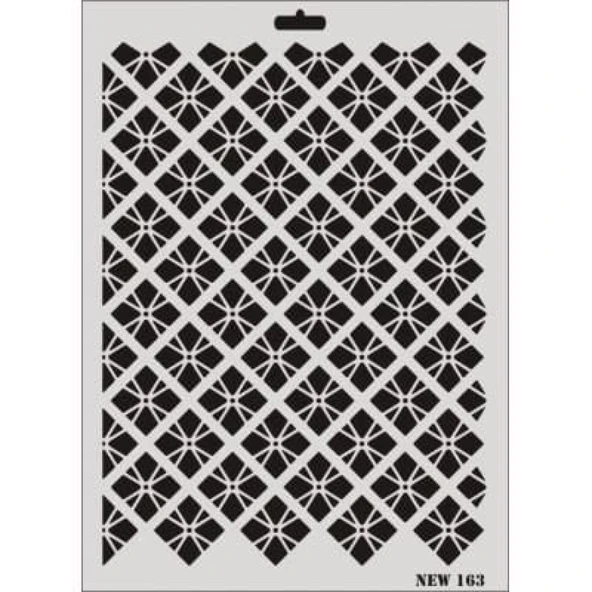 Rich New Seri N-163 Stencil 35x25 cm - Resim 6