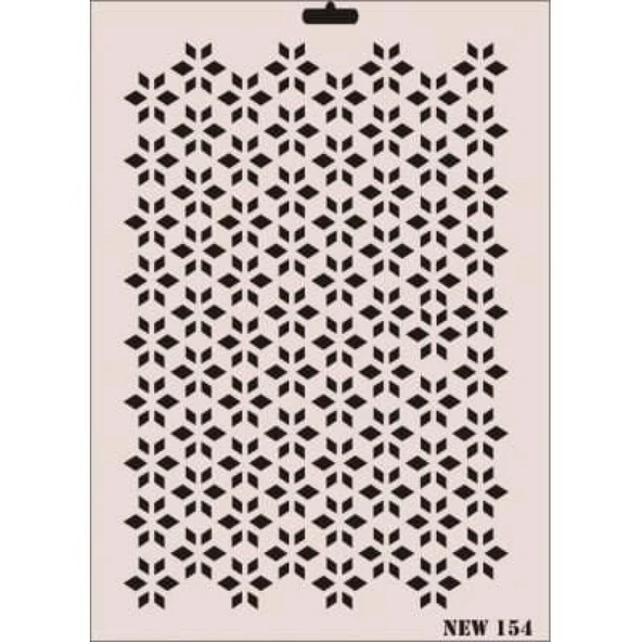 Rich New Seri N-154 Stencil 35x25 cm - Resim 2