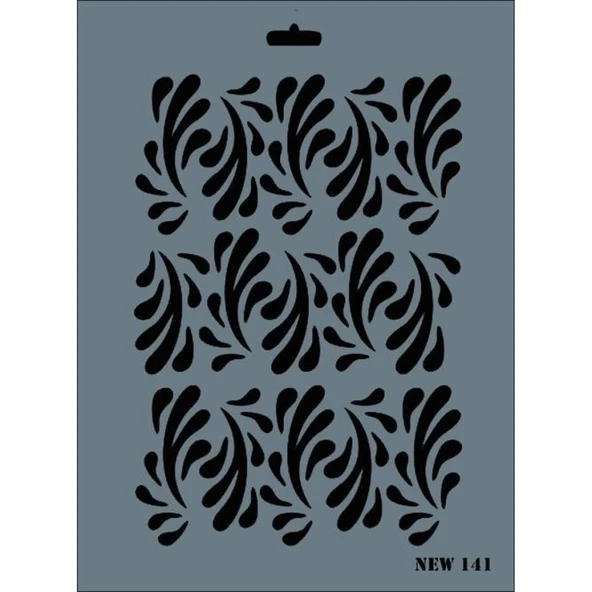 Rich New Seri N-141 Stencil 35x25 cm - Resim 4