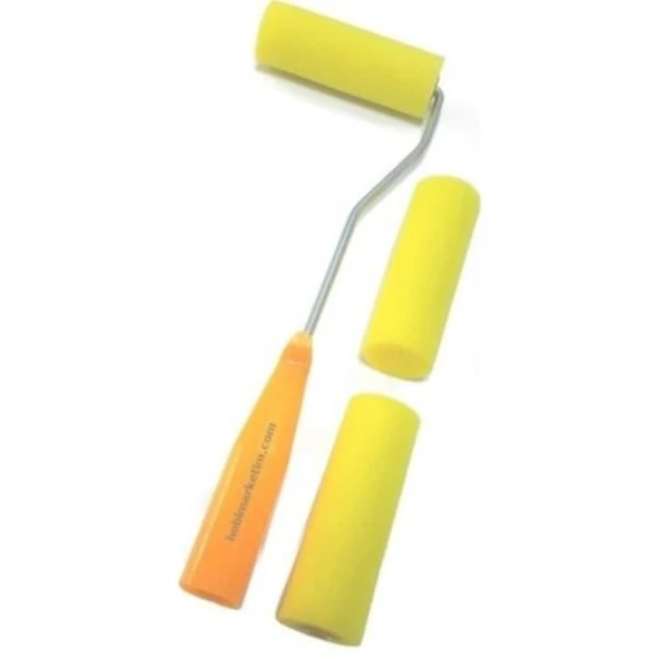 Rich Sarı Sünger Rulo Seti  5 cm - Resim 3