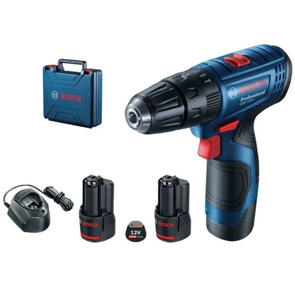BOSCH GSB 120-LI Profesyonel 12 Volt 2,0 Ah Çift Akülü Darbeli Delme Vidalama ürün görseli 1