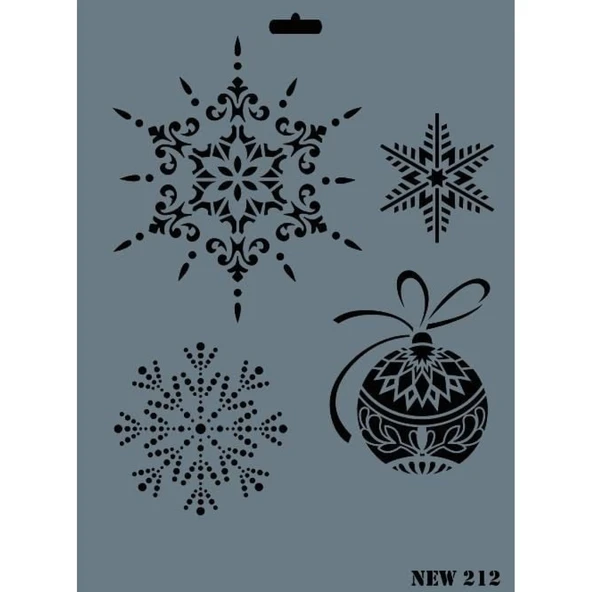 Rich New Seri N-212 Stencil 35x25 cm - Resim 3