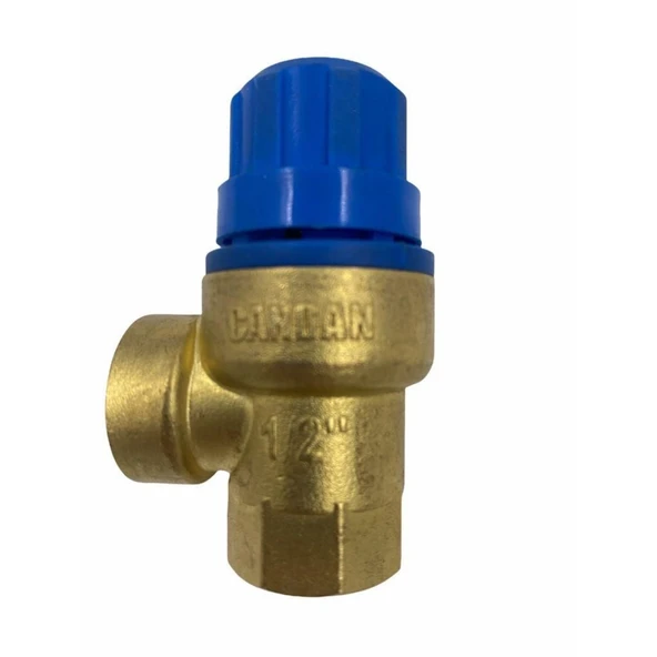 Candan 1/2 Mebranlı Dişi Emniyet Ventili 6 Bar - Resim 2