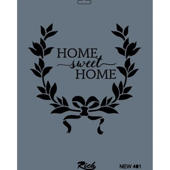 Rich New Seri N-401 Stencil 35x25 cm - Resim 5