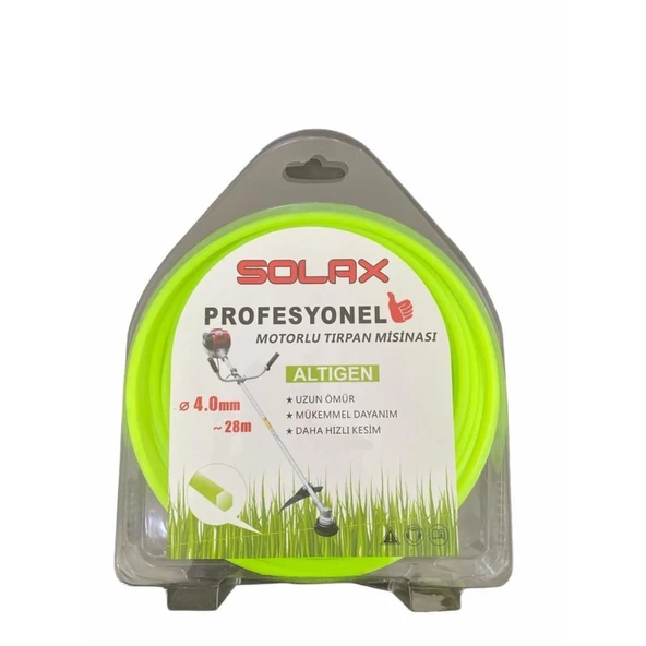 Solax Altıgen Tırpan Misinası 4 mm 28 Metre - Resim 2