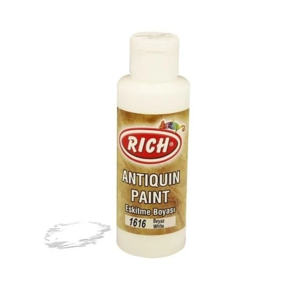 Rich 1616 Beyaz 120 ml Eskitme Ahşap Boyası - Resim 2
