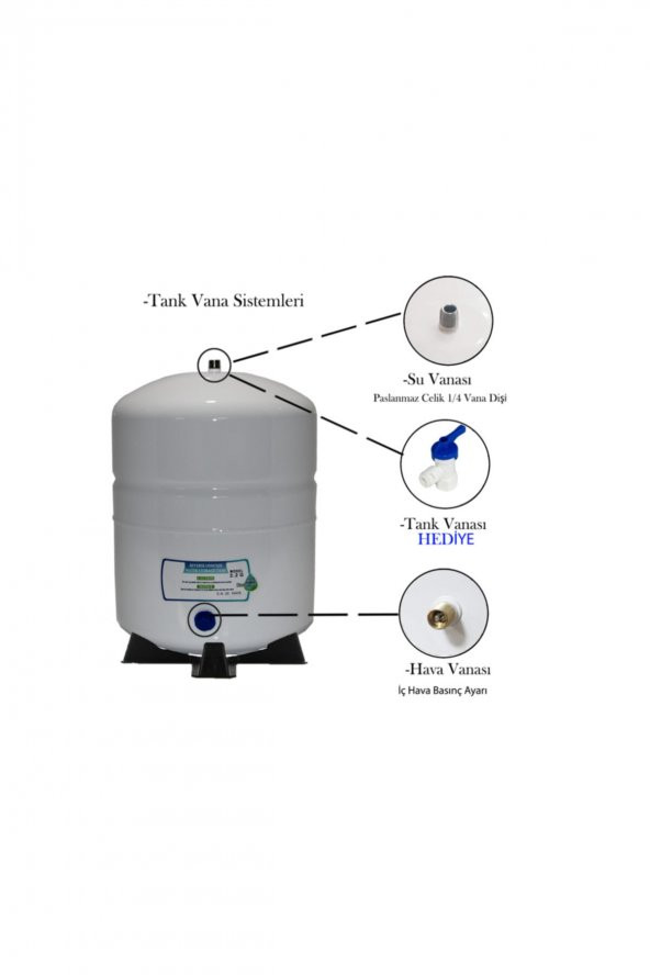 TR TANK Su Arıtma Cihazı Tankı NSF Sertifikalı 8 LT - 5
