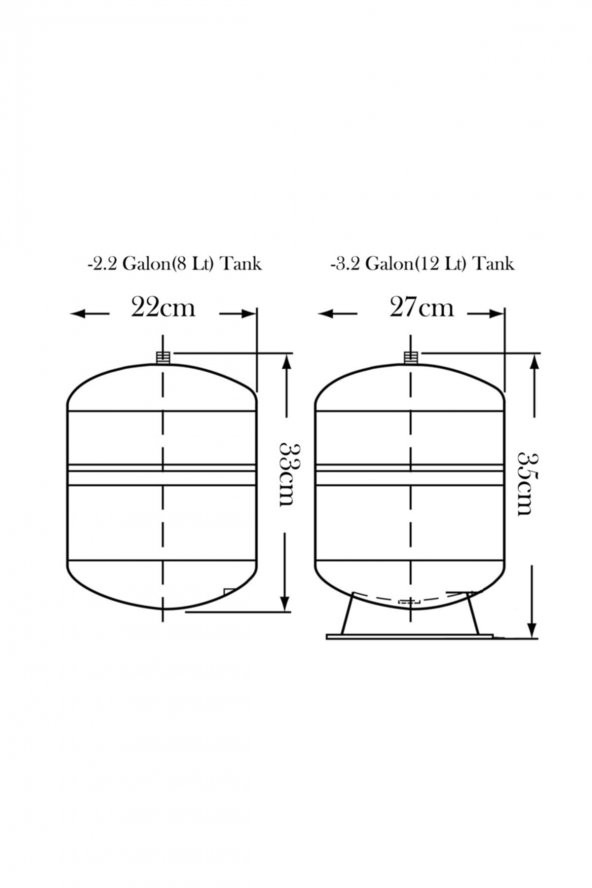 TR TANK Su Arıtma Cihazı Tankı NSF Sertifikalı 8 LT - 7