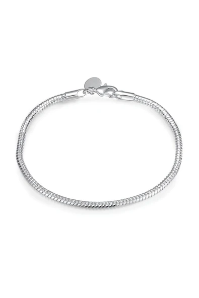 925 Ayar Kadın Erkek Unisex Gümüş Yılan Bileklik Hediyelik - Resim 8