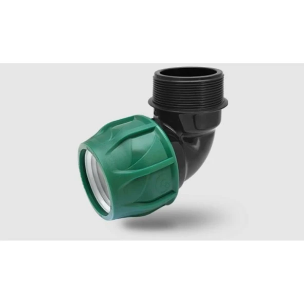 Poelsan Siyah 20X1/2 Erkek Dirsek - Resim 3